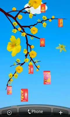 Lovely Mai Flower Live Wallpaper android App screenshot 2